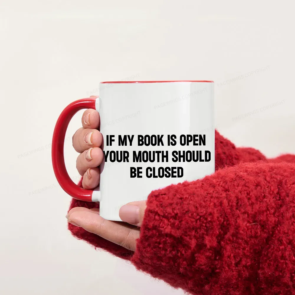 [Copy][Copy][Copy][Copy][Copy][Copy][Copy]Pagewings I Closed My Book To Be Here Mug