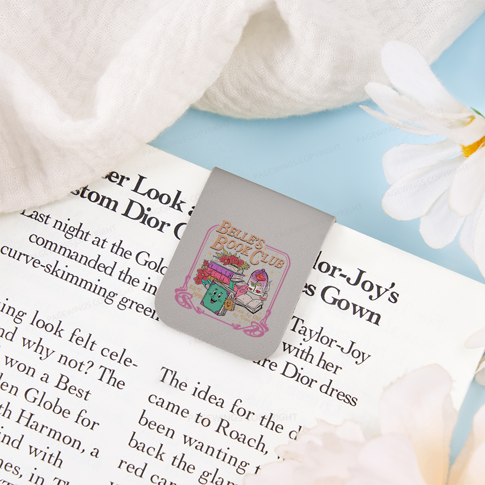 Pagewings Belle's Book Club Magnetic Bookmark