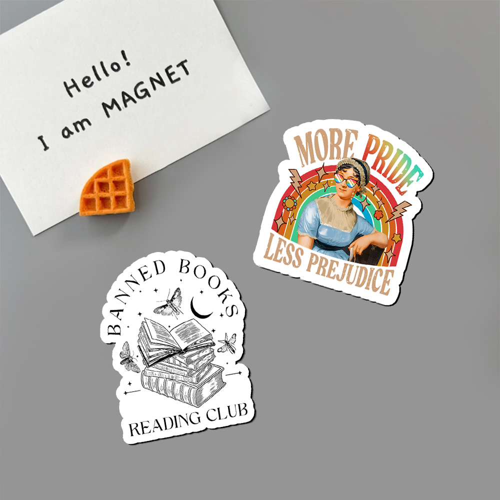 Pagewings More Pride Less Prejudice Fridge Magnet