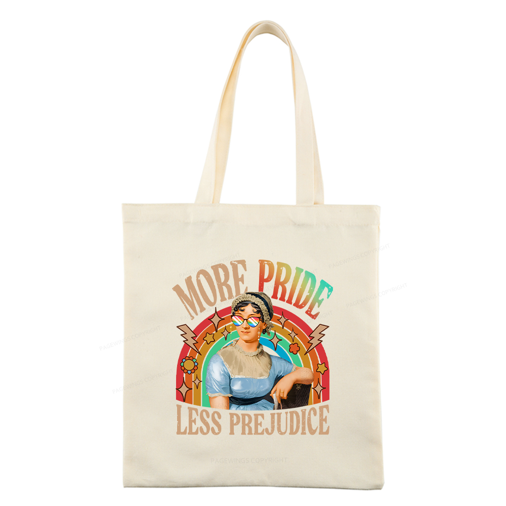 Pagewings More Pride Less Prejudice Tote Bag