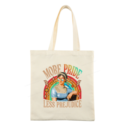 Pagewings More Pride Less Prejudice Tote Bag