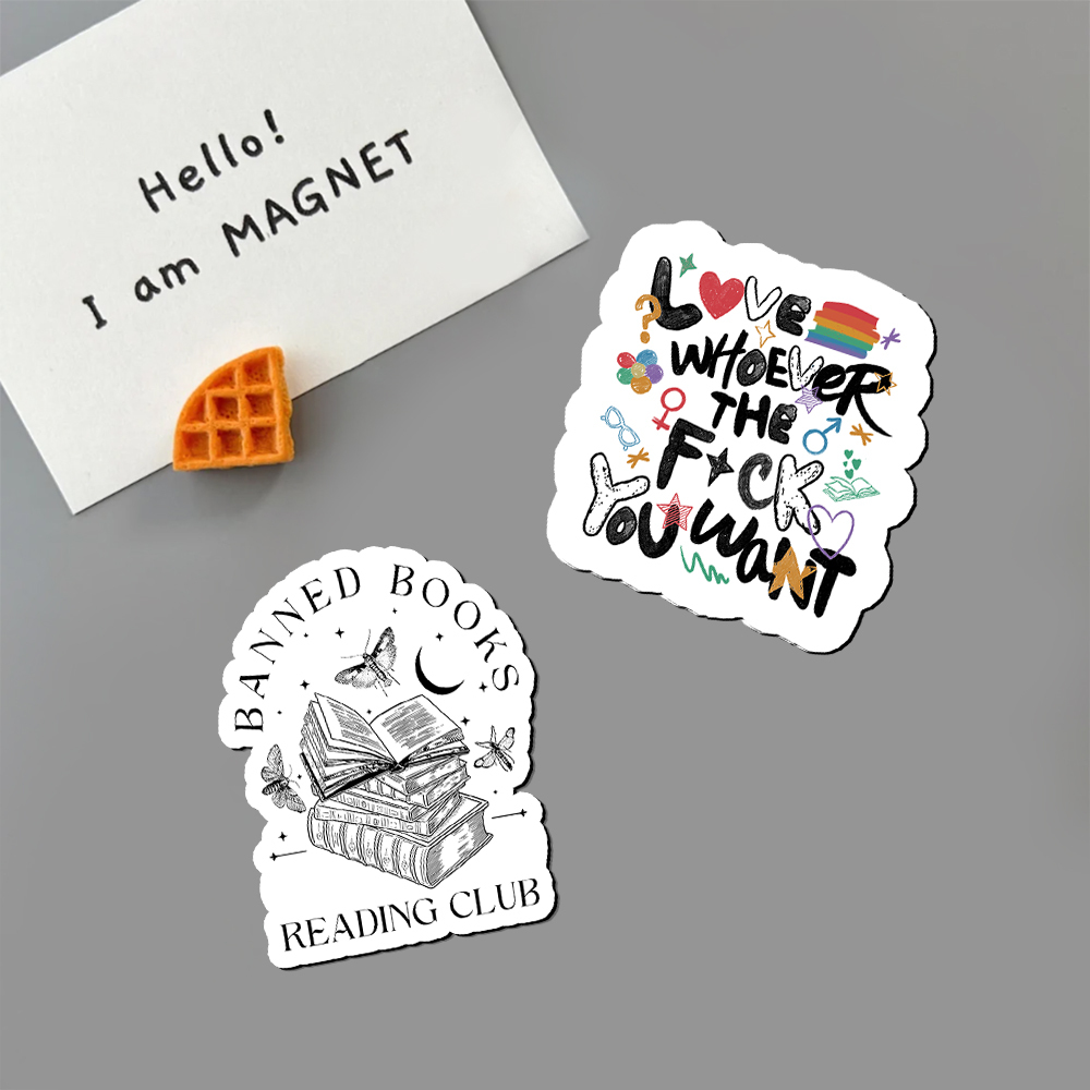 Pagewings Love Whoever The F*ck You Want Fridge Magnet