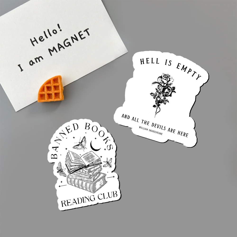 Pagewings Hell Is Empty And All The Devils Are Here Fridge Magnet