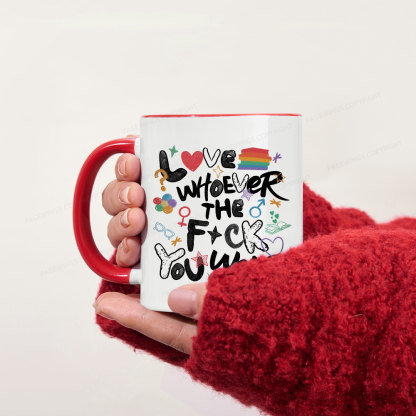 Pagewings Love Whoever The F*ck You Want Mug
