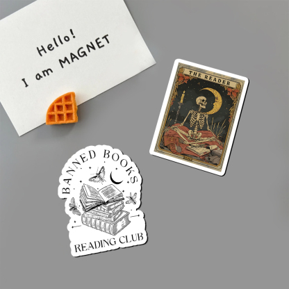 Pagewings The Reader Tarot Card Fridge Magnet