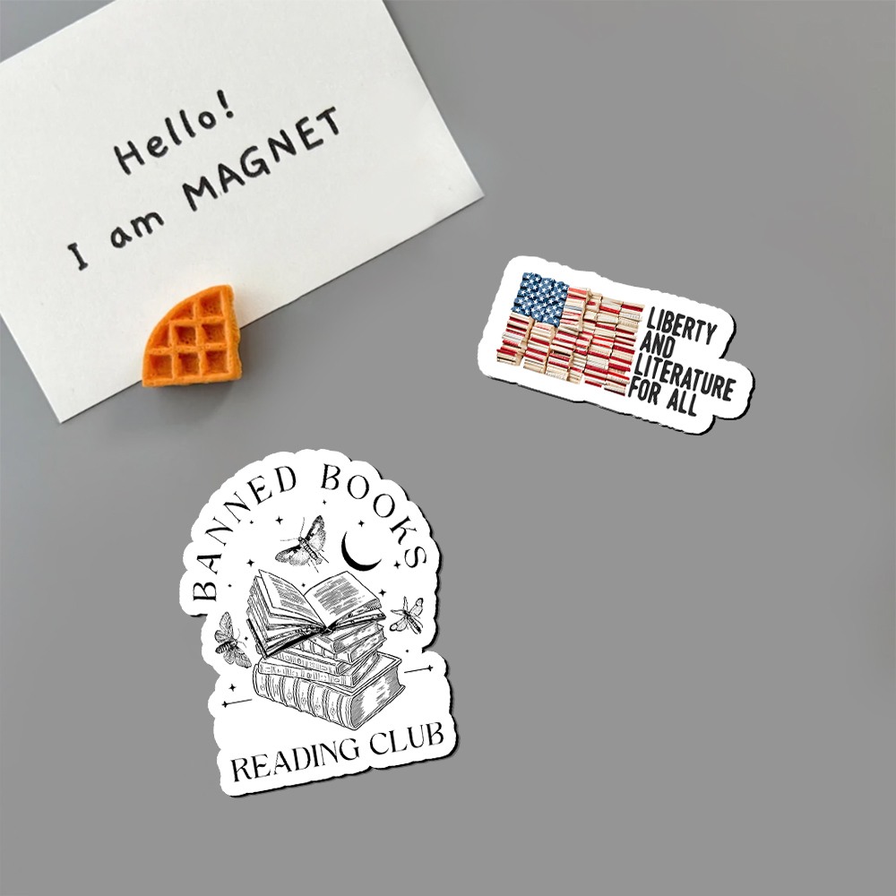 Pagewings Liberty And Literature For All Fridge Magnet