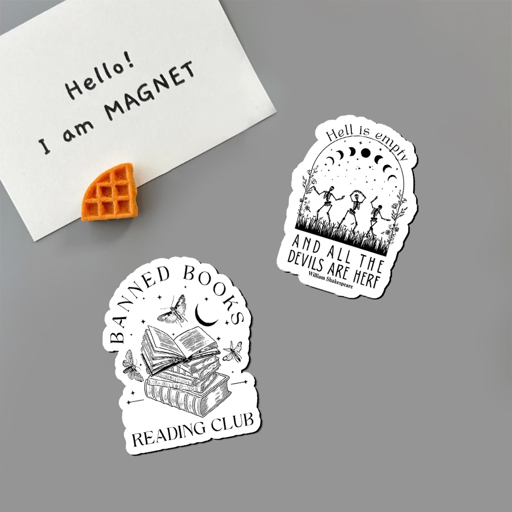 Pagewings Hell is Empty and all the Devils are Here Fridge Magnet