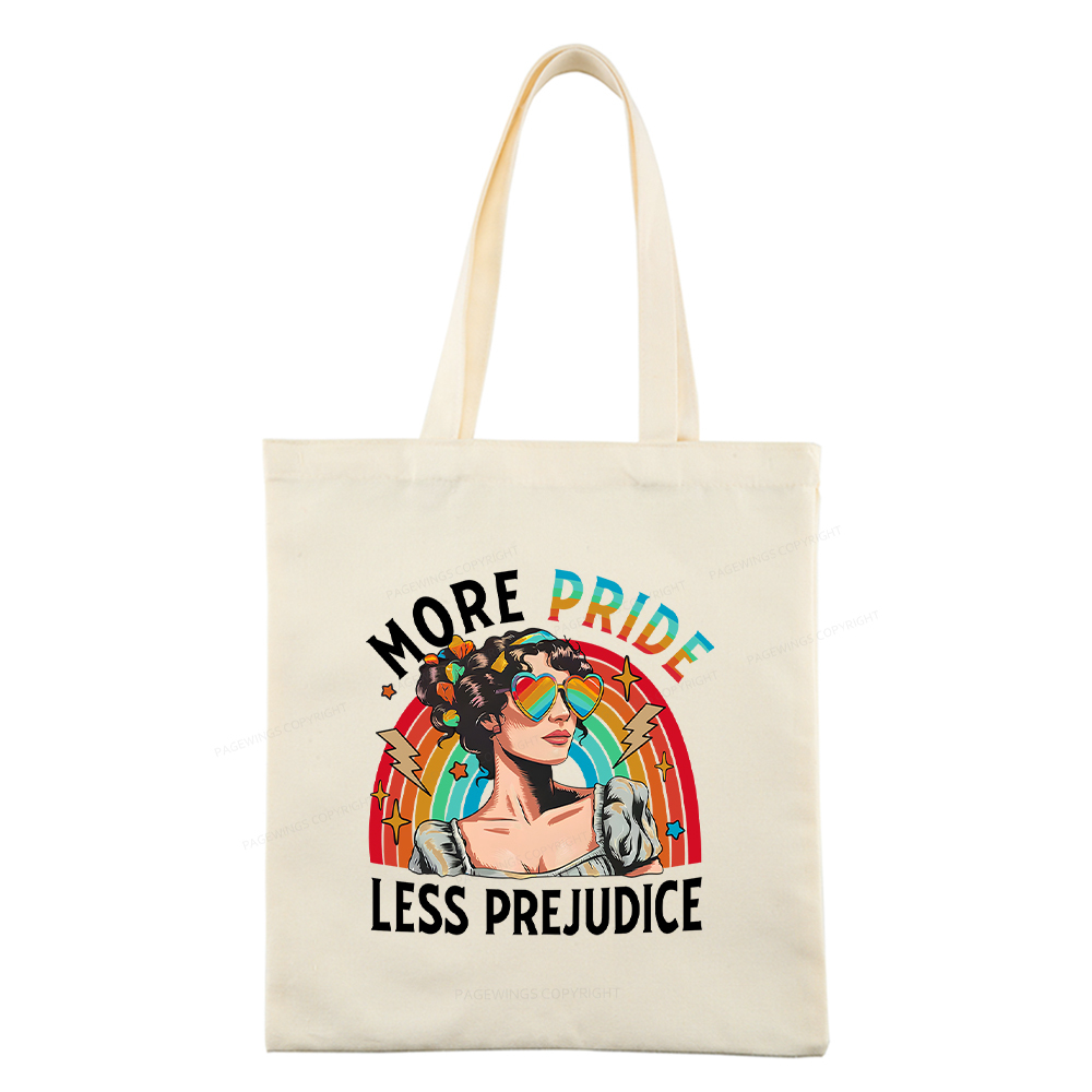 Pagewings More Pride Less Prejudice Tote Bag