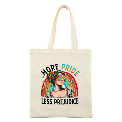 Pagewings More Pride Less Prejudice Tote Bag