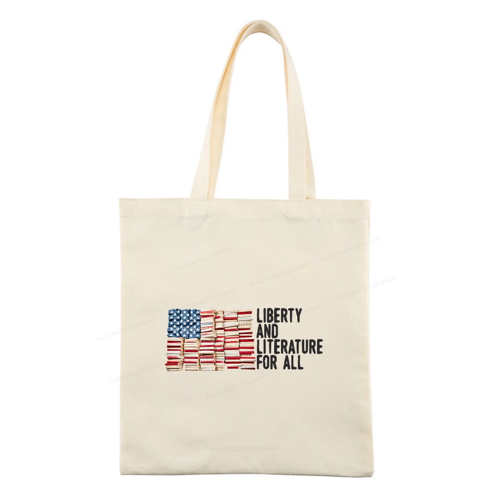 Pagewings Liberty And Literature For All Tote Bag