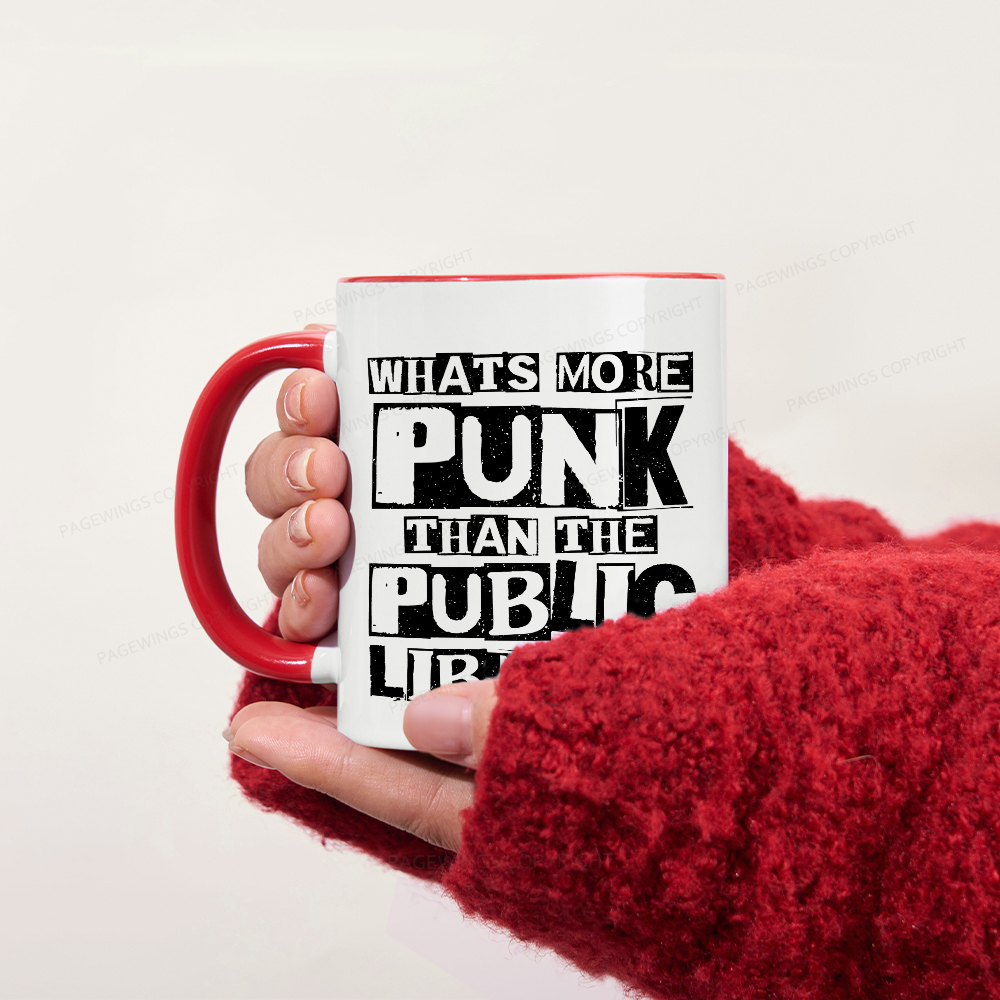 Pagewings What‘s More Punk Than the Public Library Mug