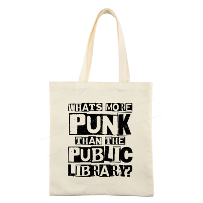 Pagewings What‘s More Punk Than the Public Library Tote Bag