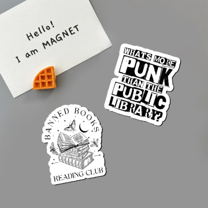 Pagewings What‘s More Punk Than the Public Library Fridge Magnet