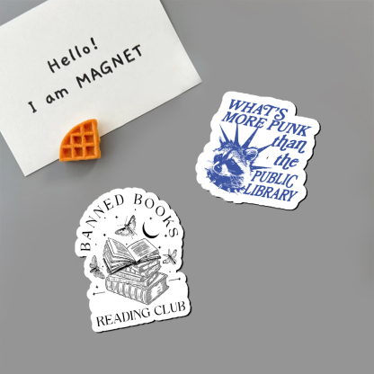 Pagewings What’s More Punk Than The Public Library Fridge Magnet