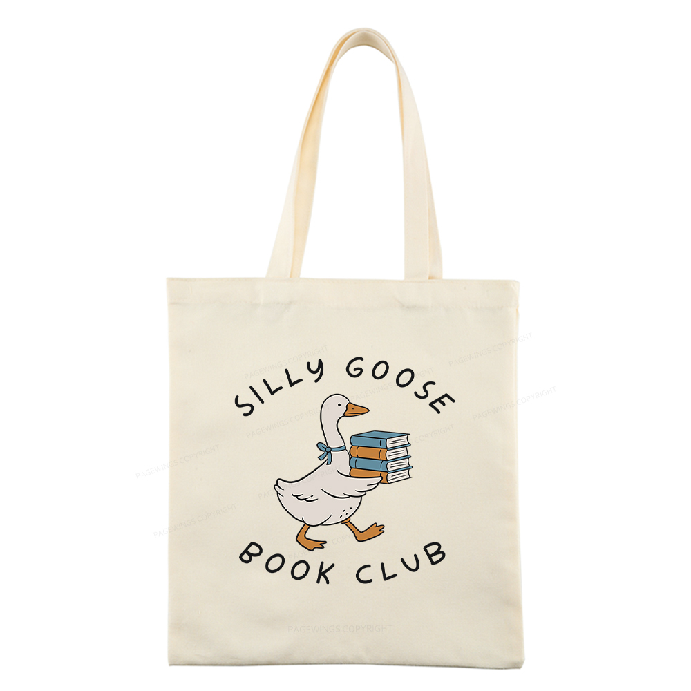 Pagewings Silly Goose Book Club Tote Bag