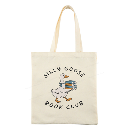 Pagewings Silly Goose Book Club Tote Bag