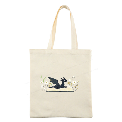Pagewings Dragon Book Tote Bag