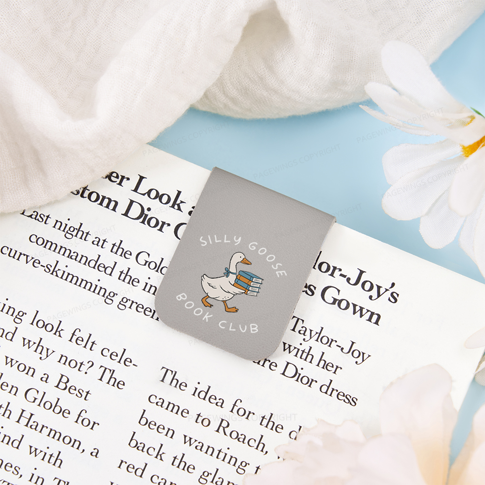 Pagewings Silly Goose Book Club Magnetic Bookmark