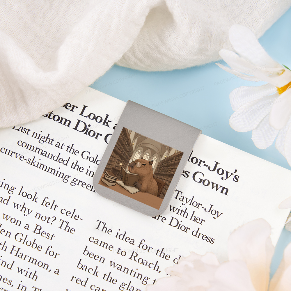 Pagewings The Reader Capybara Magnetic Bookmark