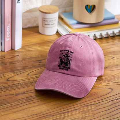 Pagewings Read Banned Books Gain Forbidden Knowledge Washed Cap