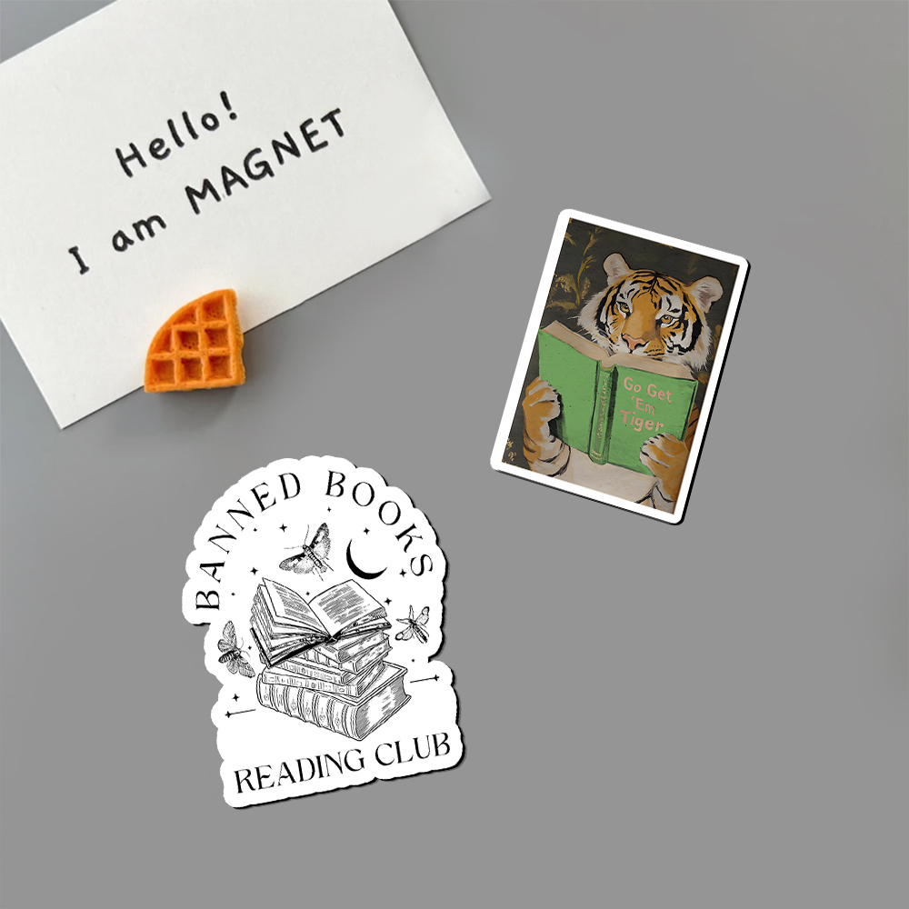 Pagewings Motivational Tiger Fridge Magnet