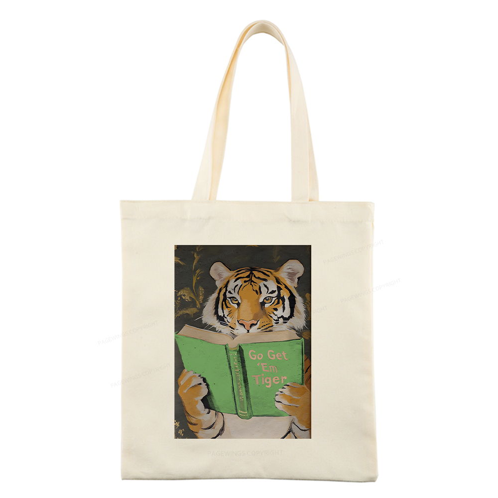 Pagewings Motivational Tiger Tote Bag