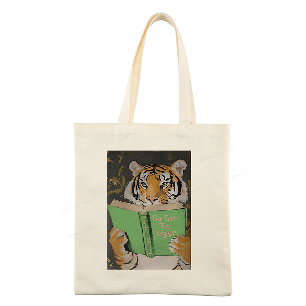 Pagewings Motivational Tiger Tote Bag