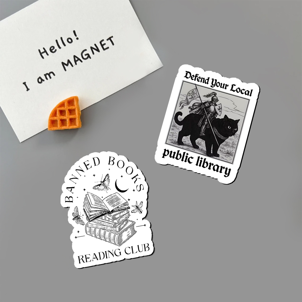 Pagewings Defend Your Local public library Fridge Magnet