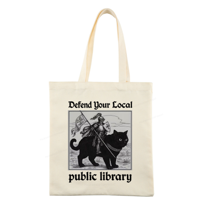 Pagewings Defend Your Local public library Tote Bag