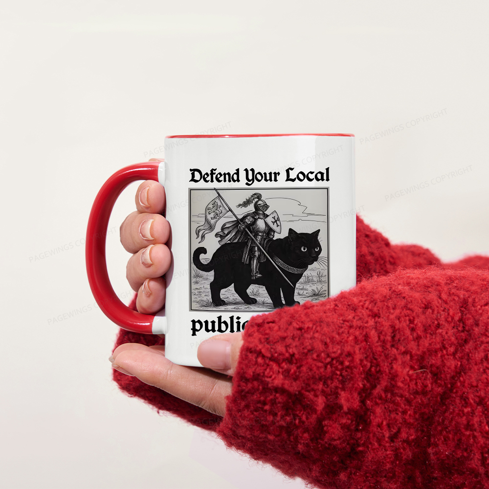 Pagewings Defend Your Local public library Mug