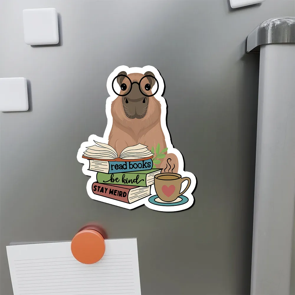 Pagewings Capybara Reading Fridge Magnet