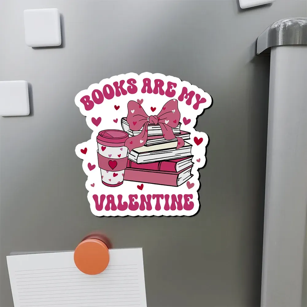 Pagewings All Booked For Valentines Fridge Magnet