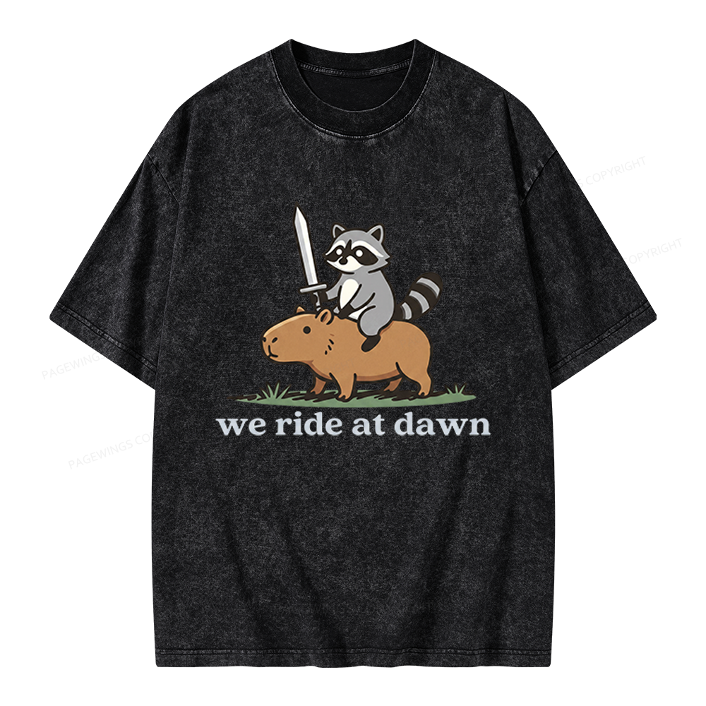 Pagewings We Read At Dawn Unisex Washed T-shirt
