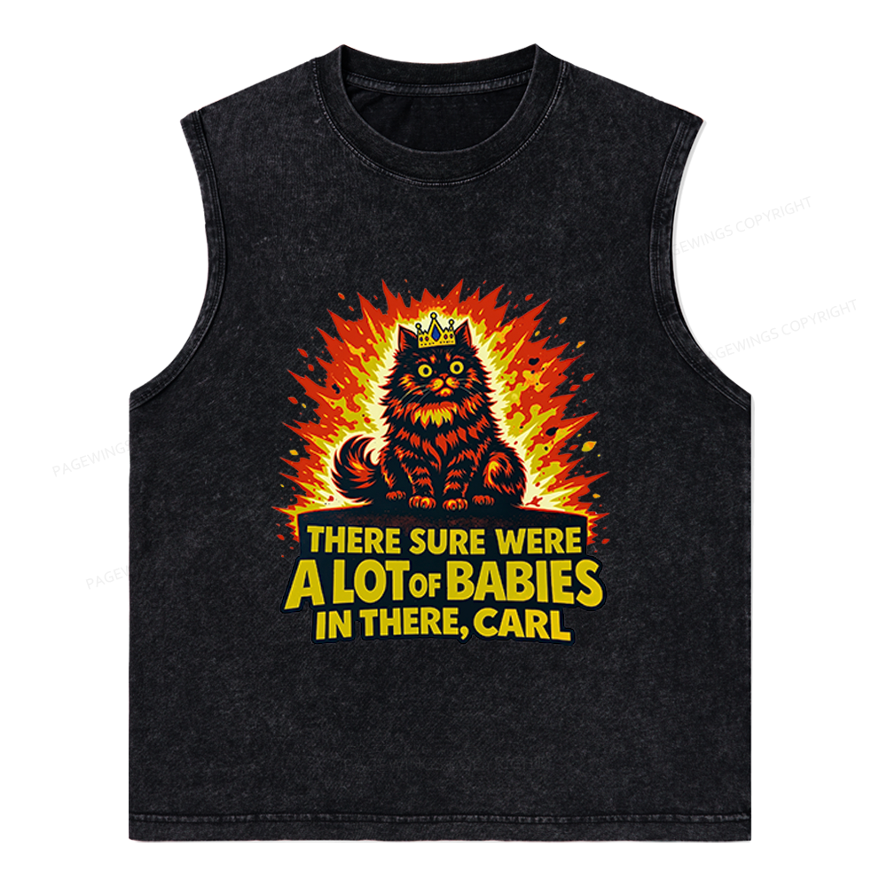 Pagewings A Lot Of Babies In There Unisex Washed Tank Top