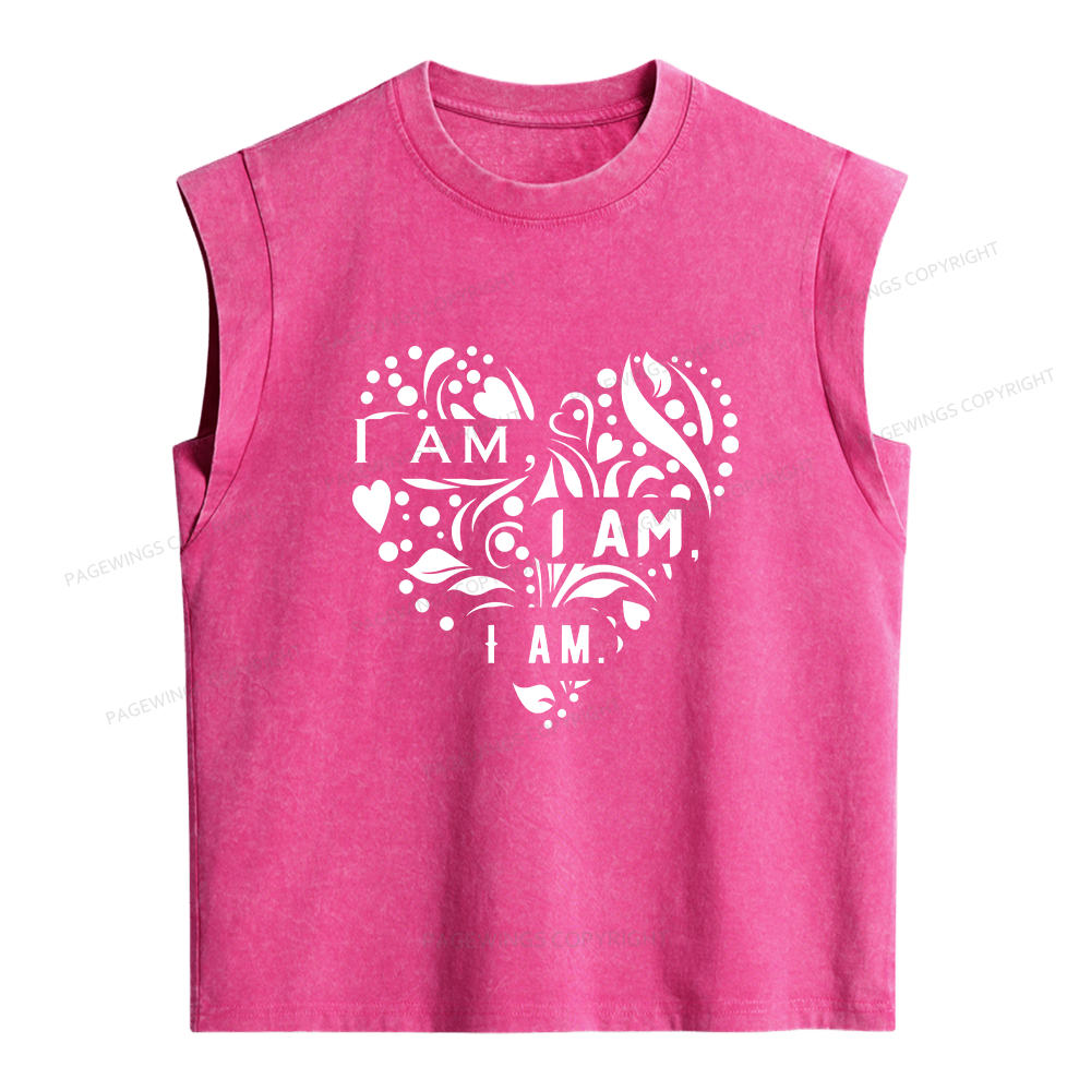 Pagewings I Am Women's Washed Tank Top