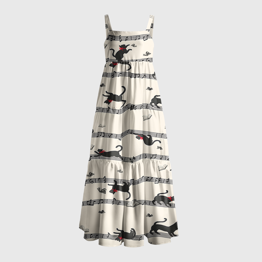 Pagewings Cats Read Books Maxi Dress