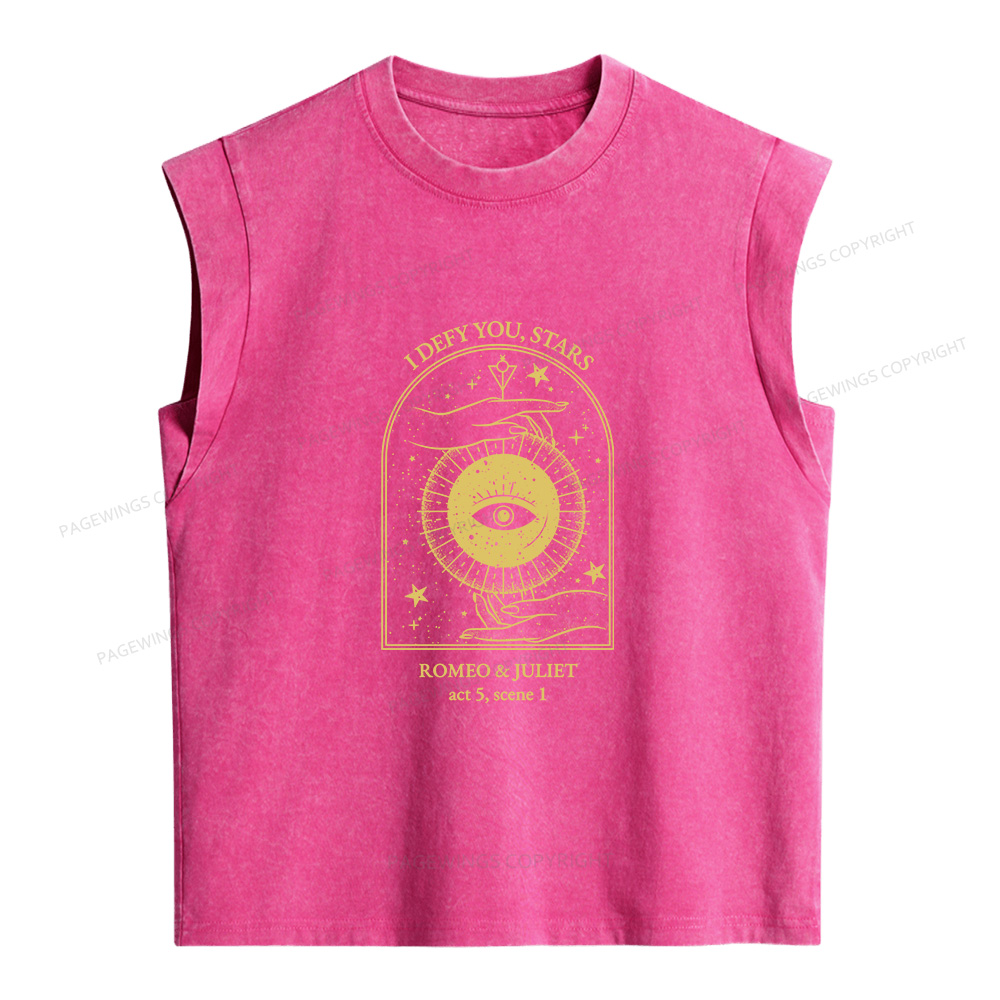 Pagewings Renaissance Poet Bookish Women's Washed Tank Top