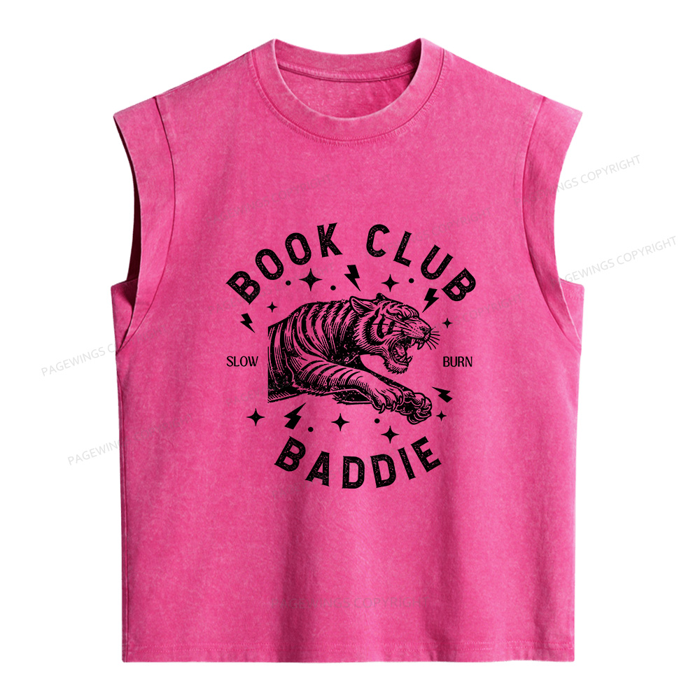 Pagewings Book Club Women's Washed Tank Top