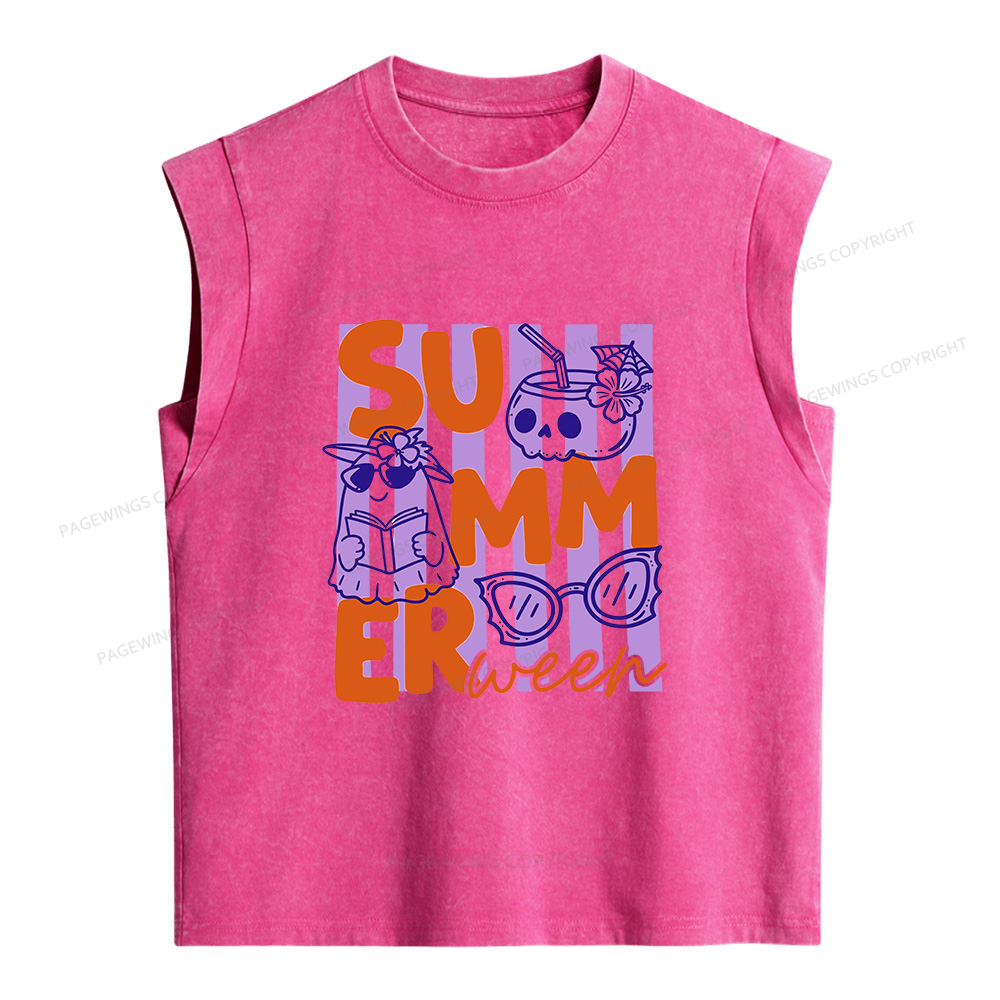 Pagewings Summerween Women's Washed Tank Top