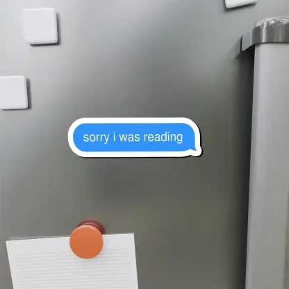 Pagewings Sorry I Was Reading Fridge Magnet