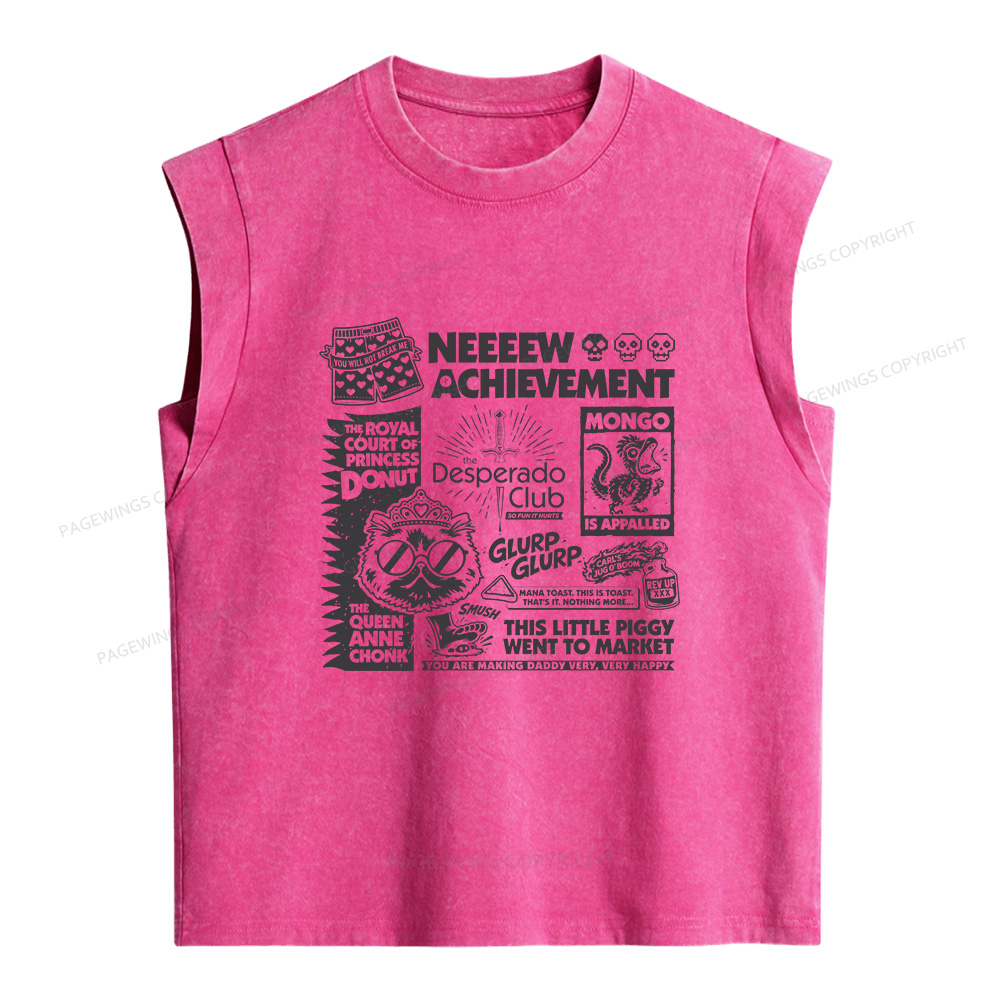 Pagewings Sci-Fi Novel Lover Women's Washed Tank Top