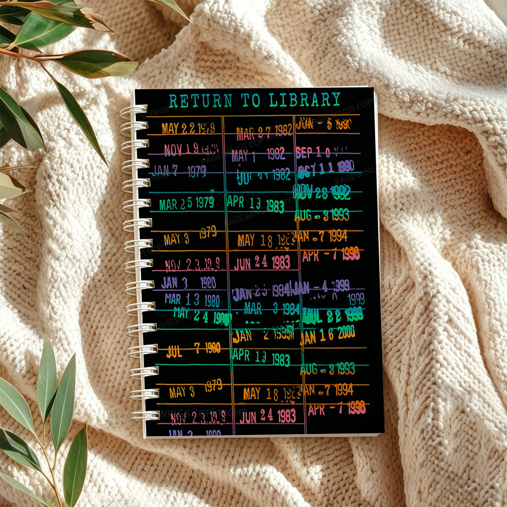 Pagewings Library Card Spiral Notebook