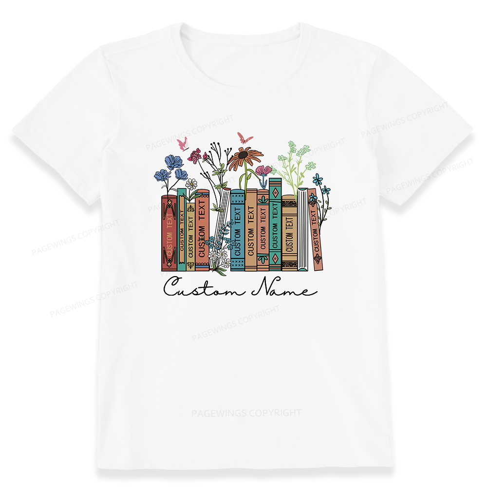 Pagewings Personalized Name Text Unisex Classic T-shirt
