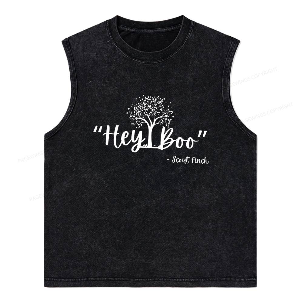 Pagewings To Kill a Mockingbird Unisex Washed Tank Top