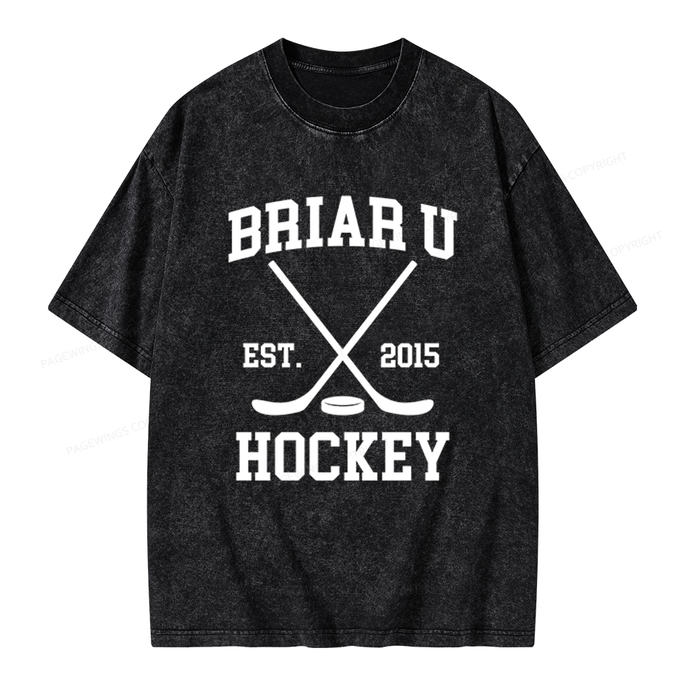 Pagewings Hockey Romance Unisex Washed T-shirt