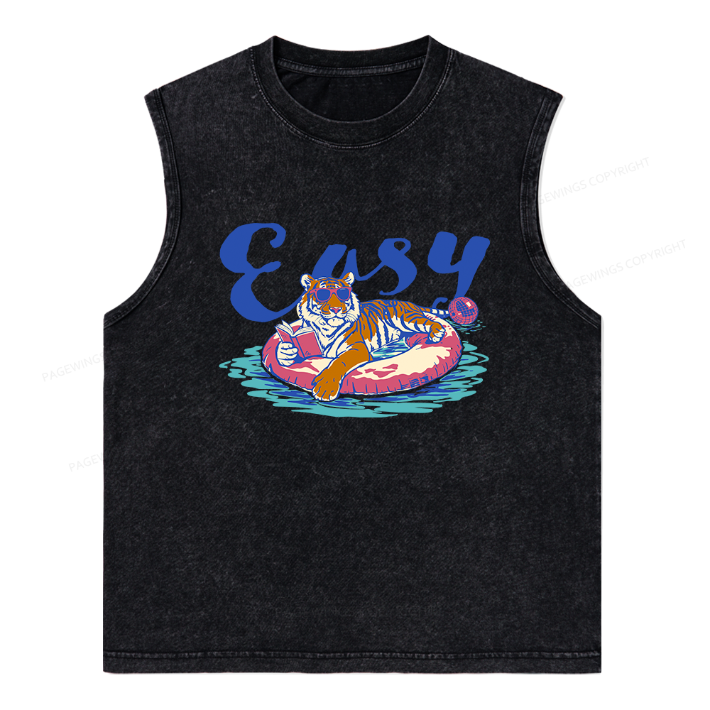Pagewings Summer Reading Unisex Washed Tank Top
