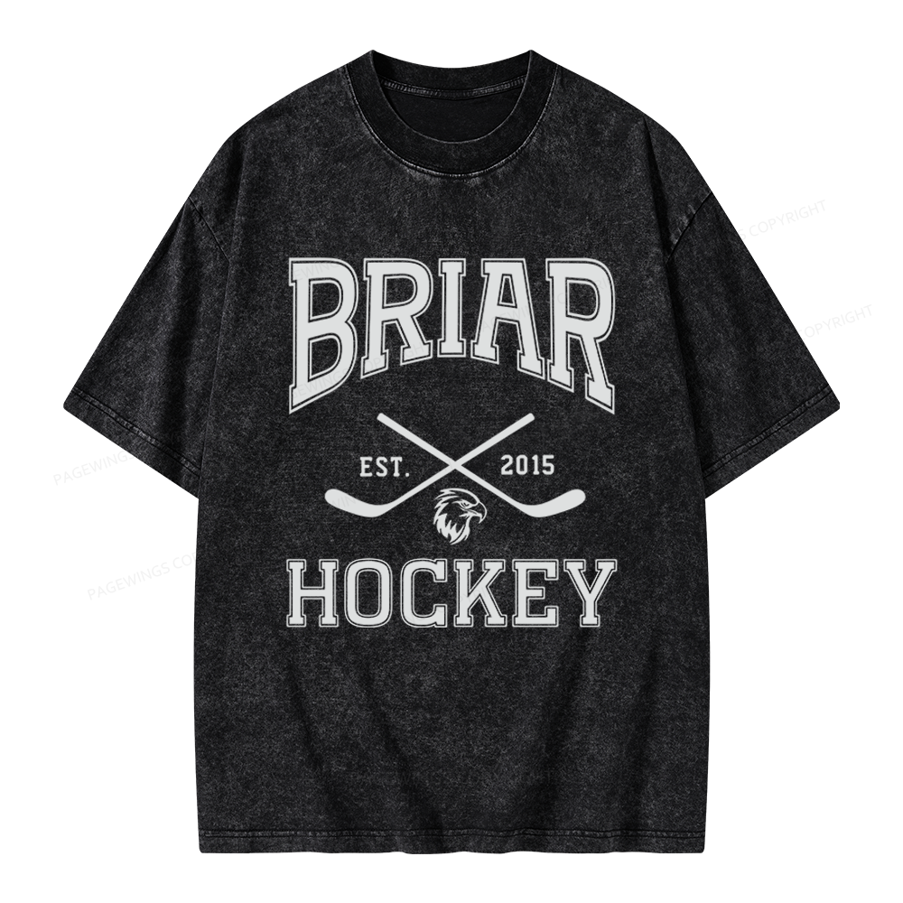 Pagewings Hockey Romance Unisex Washed T-shirt