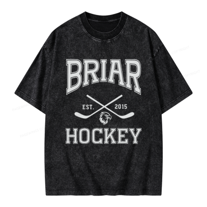 Pagewings Hockey Romance Unisex Washed T-shirt