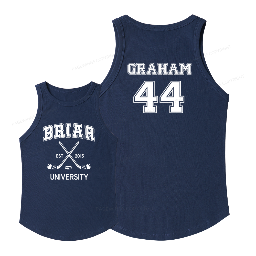 Pagewings Slim Fit Hockey Romance Women's Fitted Tank Top