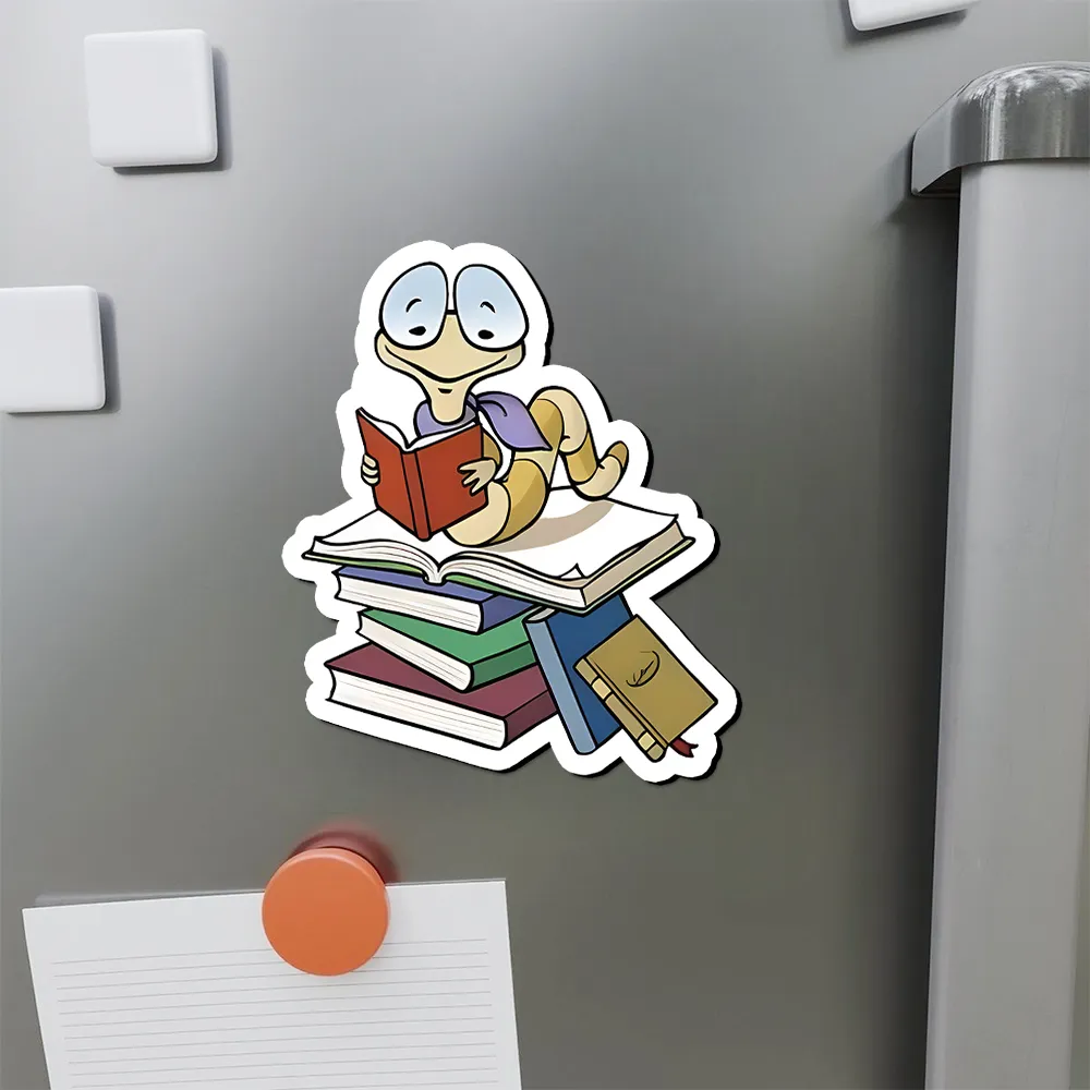 Pagewings Reading Snail and Book Fridge Magnet